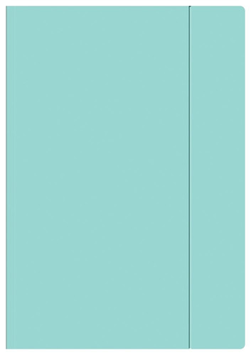 Paper Folder with Elastic Band A4 Pastel 10-pack, assorted colours