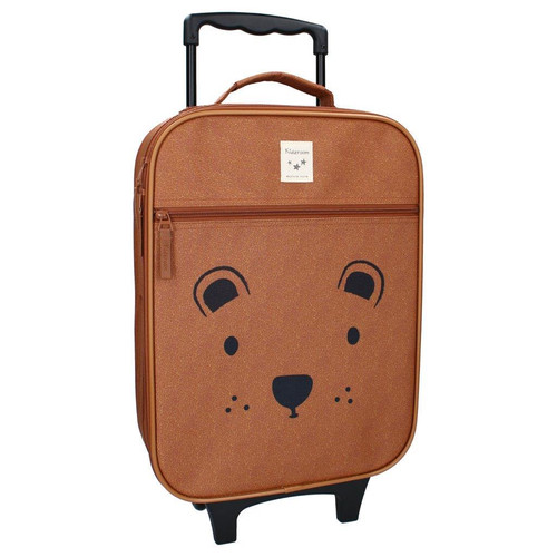 Kidzroom Trolley Suitcase Big Teddy Bear, brown