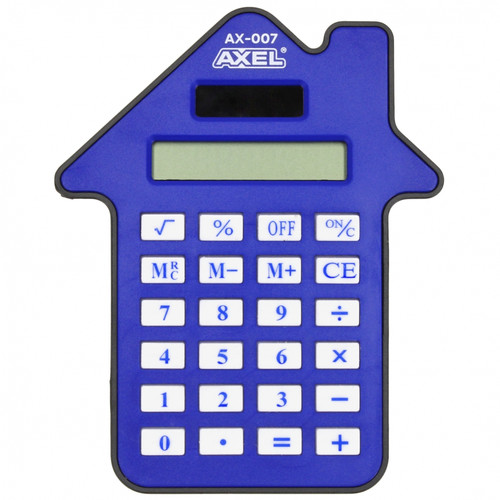 Axel Calculator Home/Office/School AX-007, blue