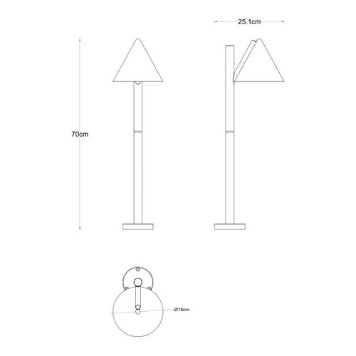 GoodHome Garden Outdoor Lamp Eriksson S 600 lm IP44, black