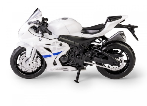 Motorcycle MSZ 1:18 SUZUKI GSX-R1000, white, 3+