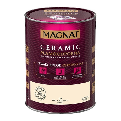 Magnat Ceramic Interior Ceramic Paint Stain-resistant 5l, pearl of the north