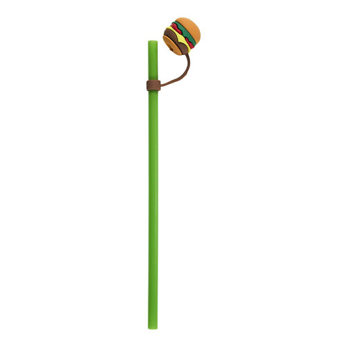 Reusable Plastic Straw Set (4 Pieces) Fast Food