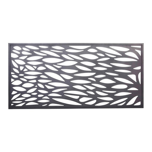 Blooma Neva Aluminium Decorative 1/2 Fence Panel  88 x 179 cm, grey