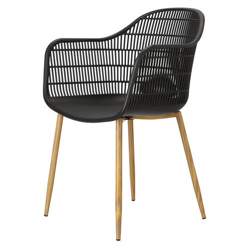 Chair Becker, black/natural