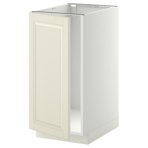 METOD Base cab f sink/waste sorting, white/Bodbyn off-white, 40x60 cm