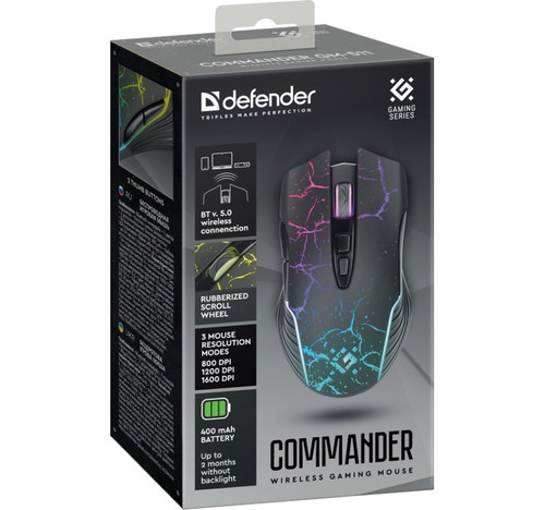 Defender Optical Wireless Gaming Mouse Commander GM-511