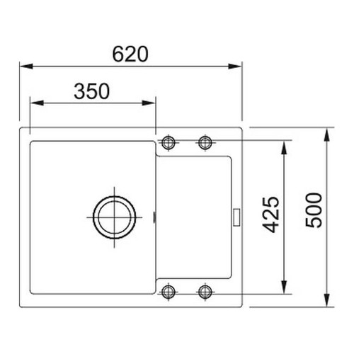 Franke Kitchen Sink Maris 611-62, stone grey