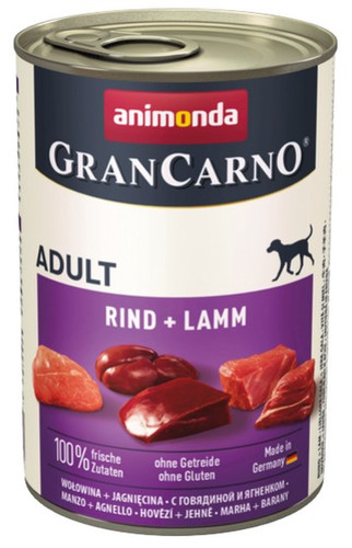 Animonda GranCarno Adult Beef & Lamb Wet Dog Food 400g