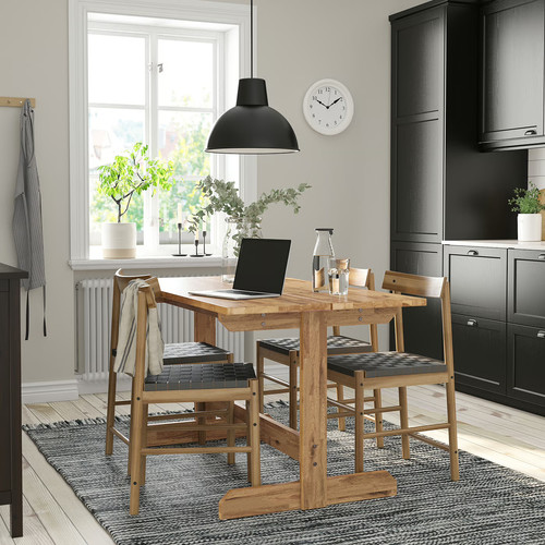 NACKANÄS Table, acacia, 140x76 cm