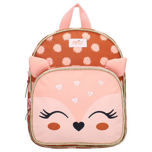 Pret Children's Backpack Preschool Deer Giggle brown pink