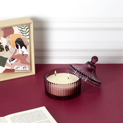 Scent Candle in Glass Bohemian L, red