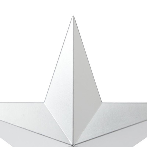 Star Christmas Tree Topper, Silver, 20 cm