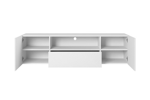 Wall-Mounted TV Cabinet Asha 167 cm, matt white