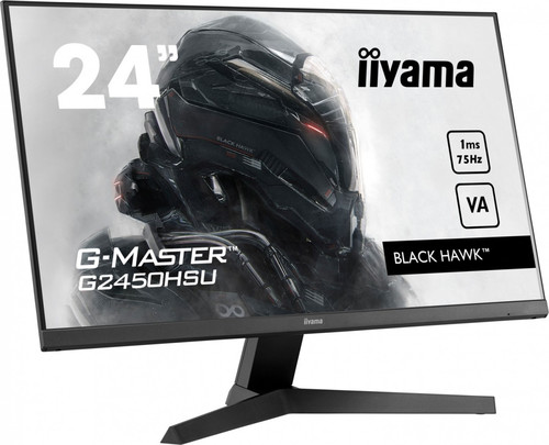 Iiyama 23.8" Monitor VA, FHD, 75Hz, 1ms, Freesync, HDMI, DP, 2x2W G2450HSU-B1