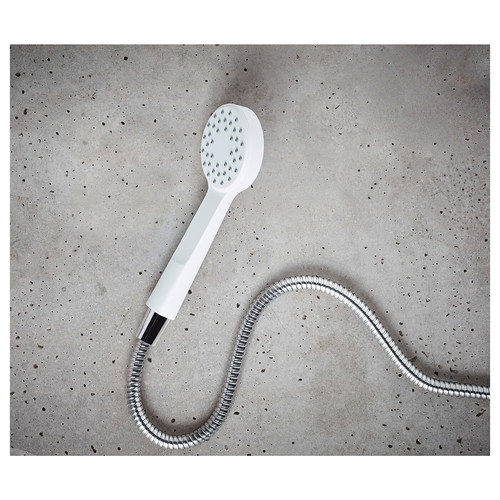 LILLREVET Single-spray hand held shower head, white