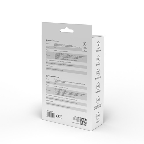 Savio HDMI Cable CL-142 v.2.1 1.8m