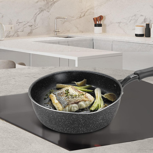 Feel Maestro 26cm Deep Cast Aluminum Frying Pan MR-1213-26