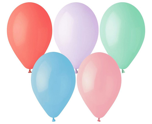 Balloons Pastel Macaroon 12" 100pcs, various colours