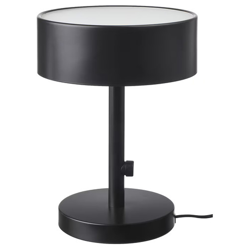 NYMÅNE Table lamp, anthracite, 33 cm
