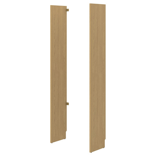 LÅDMAKARE Side panel, left + right/oak effect, 35x212 cm