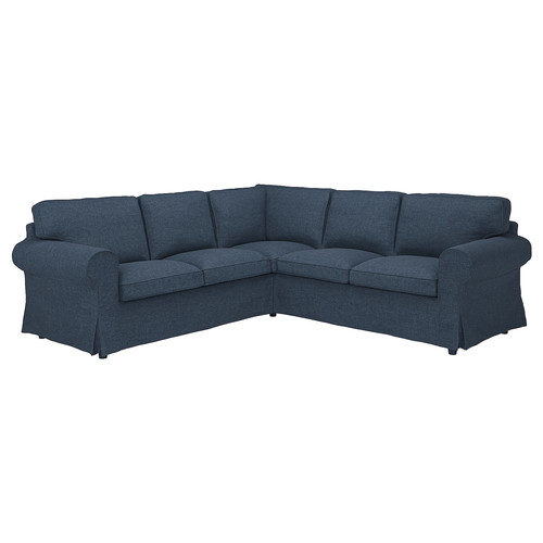 EKTORP Cover for corner sofa, 4-seat, Kilanda dark blue