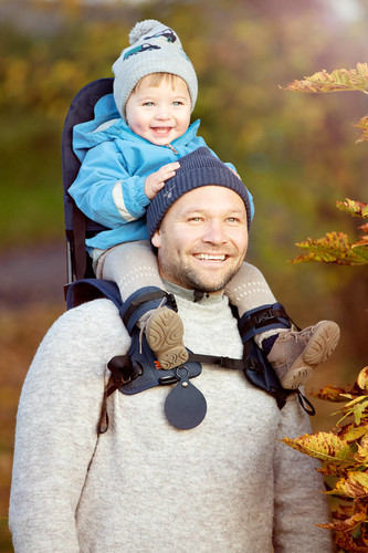 MiniMeis Shoulder Carrier - Black/Navy