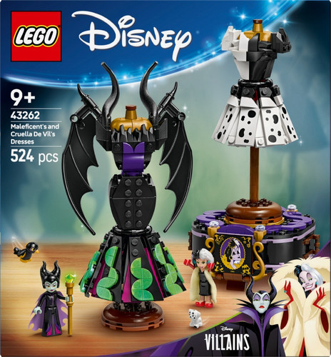 LEGO Disney Maleficent's and Cruella De Vil's Dresses 9+