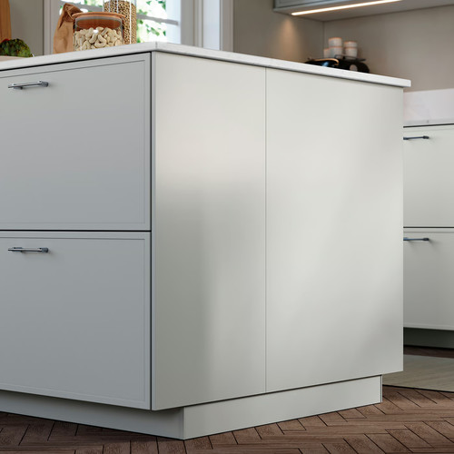 ASPUDDEN Cover panel, light grey, 62x220 cm