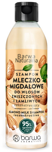 BARWA Reconstructive Shampoo for Damaged & Brittle Hair Almond 95% Natural 300ml