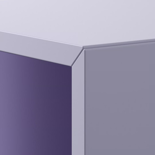 EKET Cabinet combination with legs, white/pale lilac, 35x35x80 cm