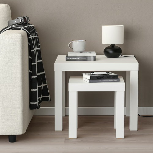 LACK Nest of tables, set of 2, white