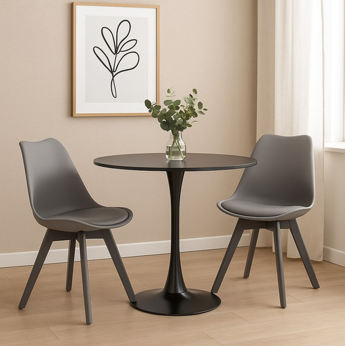 Table Simplet Skinny, round, white