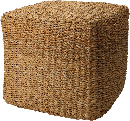 Pouffe Square Seagrass, Natural