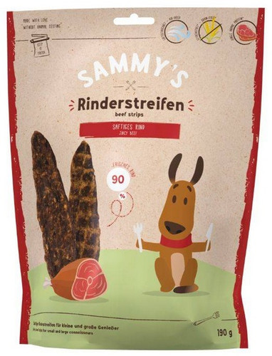 Sammy's Beef Strips Dog Treats 190g