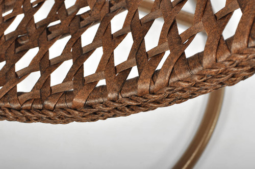 Hanging Cocoon Chair BALI LUX, in-/outdoor, brown