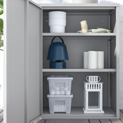 SUNDSÖ Cabinet, grey outdoor/indoor, 60x35x86 cm