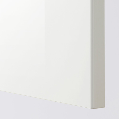 METOD High cabinet w shelves/wire basket, white/Ringhult white, 60x60x200 cm