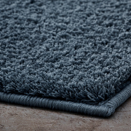 BACKMÅRA Bath mat, dark grey-blue, 50x80 cm