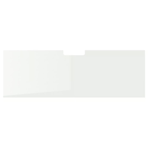 BESTÅ Top panel for TV, glass/white, 120x40 cm