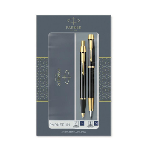 Parker Gift Set IM Black GT - Fountain Pen & Ballpoint Pen