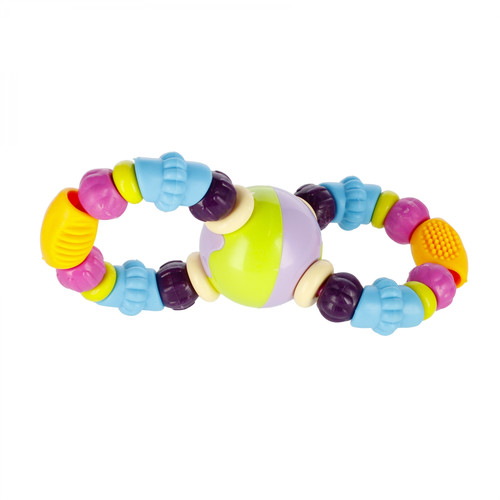 Bam Bam Rattle Beads, assorted colours, 4m+