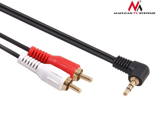 Cable 3.5mm mini 2RCA 1m black MCTV-824