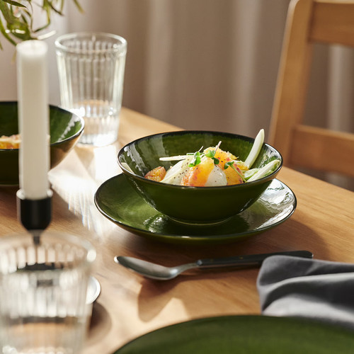 PELARKAKTUS Side plate, green, 20 cm