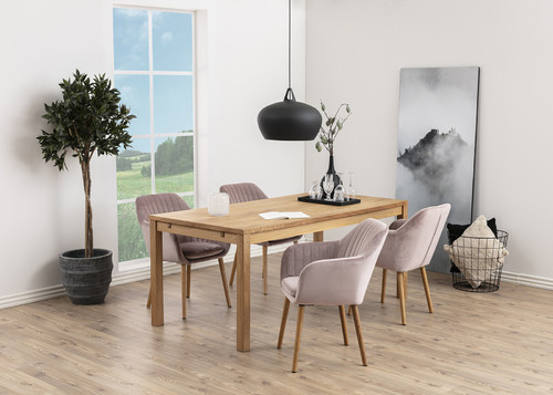 Upholstered Chair Emilia Velvet, dusty rose