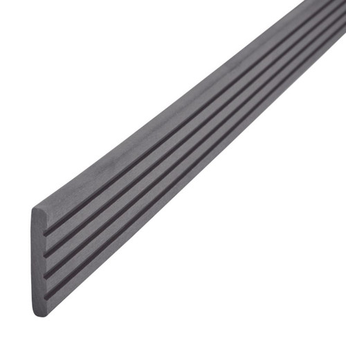 Composite Deck Finishing Profile GoodHome Neva 0.8 x 5.2 x 220 cm, anthracite