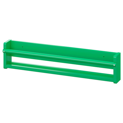 FLISAT Wall storage, green, 70x9x16 cm