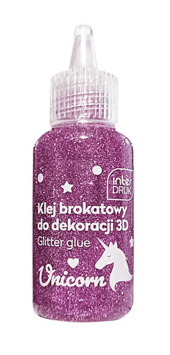 Glitter Decorative Glue 20ml 6 Colours 24pcs