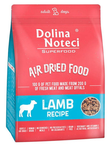 Dolina Noteci Superfood Air Dried Dry Dog Food Lamb Recipe 1kg