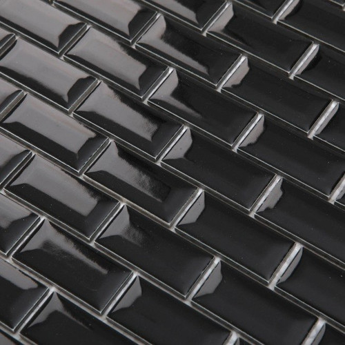 Mosaic Tile Trentie GoodHome 30 x 30 cm, black, 1pc